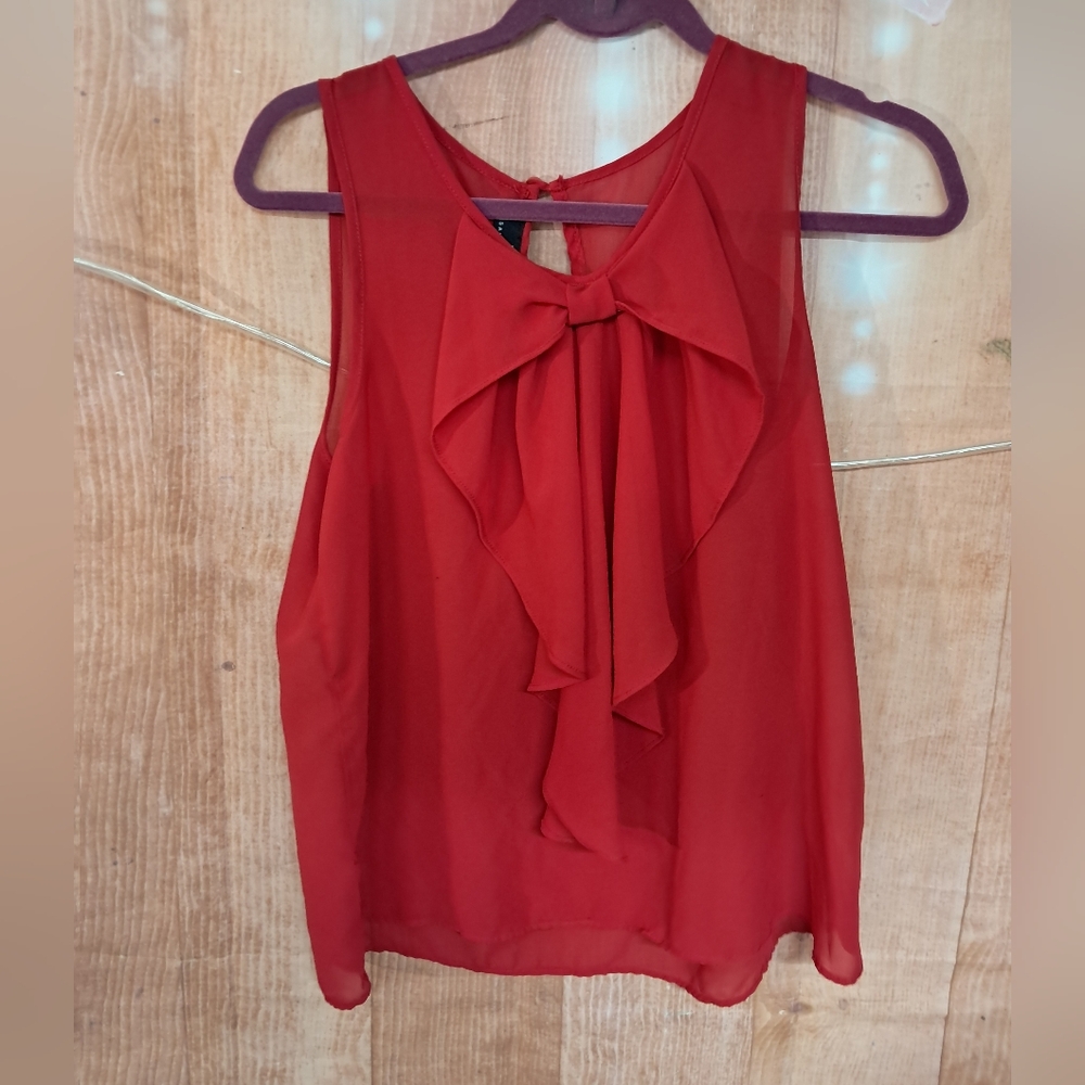 I.N. San Francisco red blouse size medium